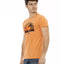 Short Sleeve T-shirt with Round Neck and Front Print L Men-1