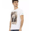 Short Sleeve T-shirt with Round Neck and Front Print L Men-1