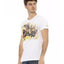 Short Sleeve T-shirt with Round Neck and Front Print L Men-1