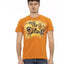 Printed Short Sleeve T-shirt with Round Neck L Men-0