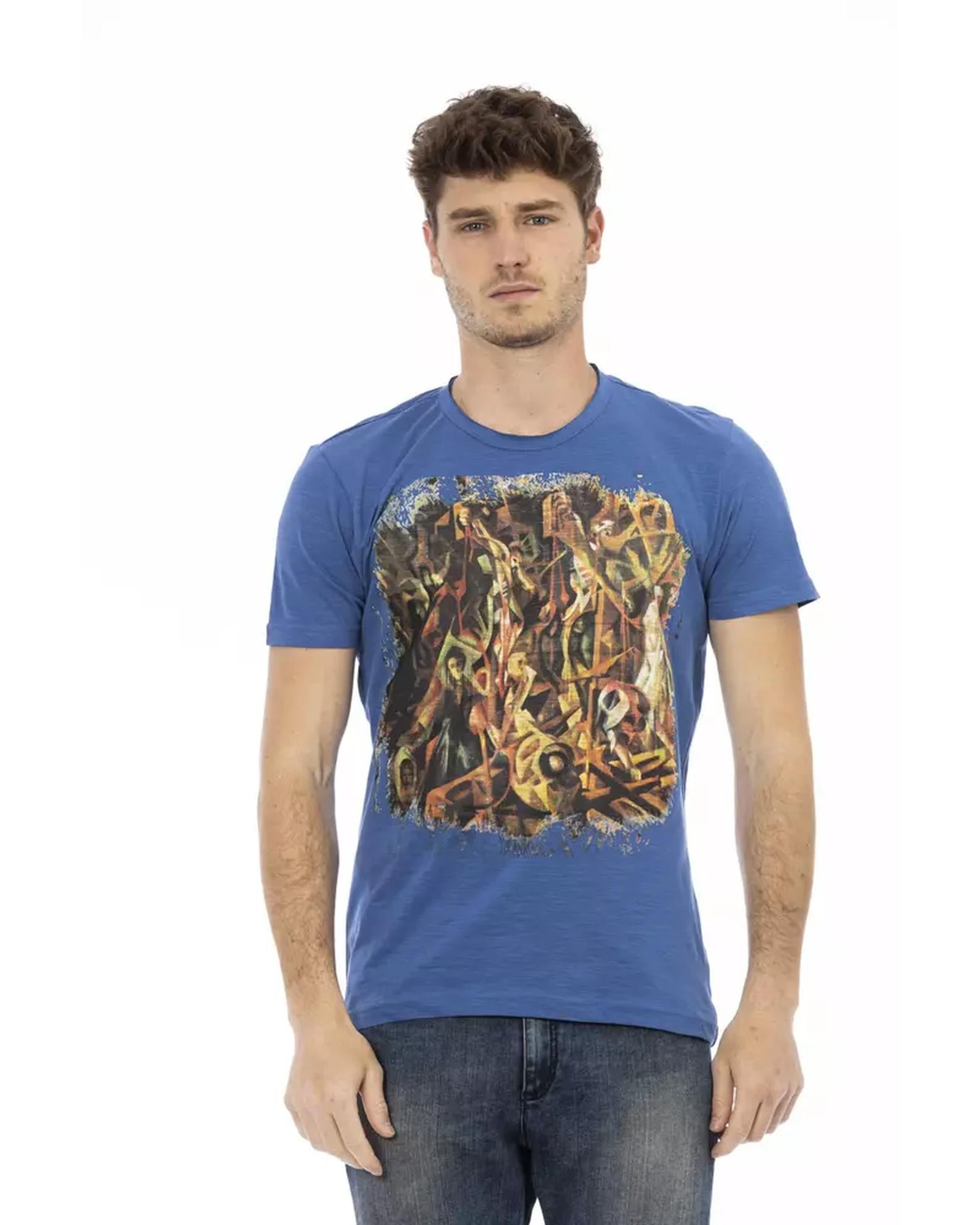 Short Sleeve T-shirt with Round Neck L Men-0