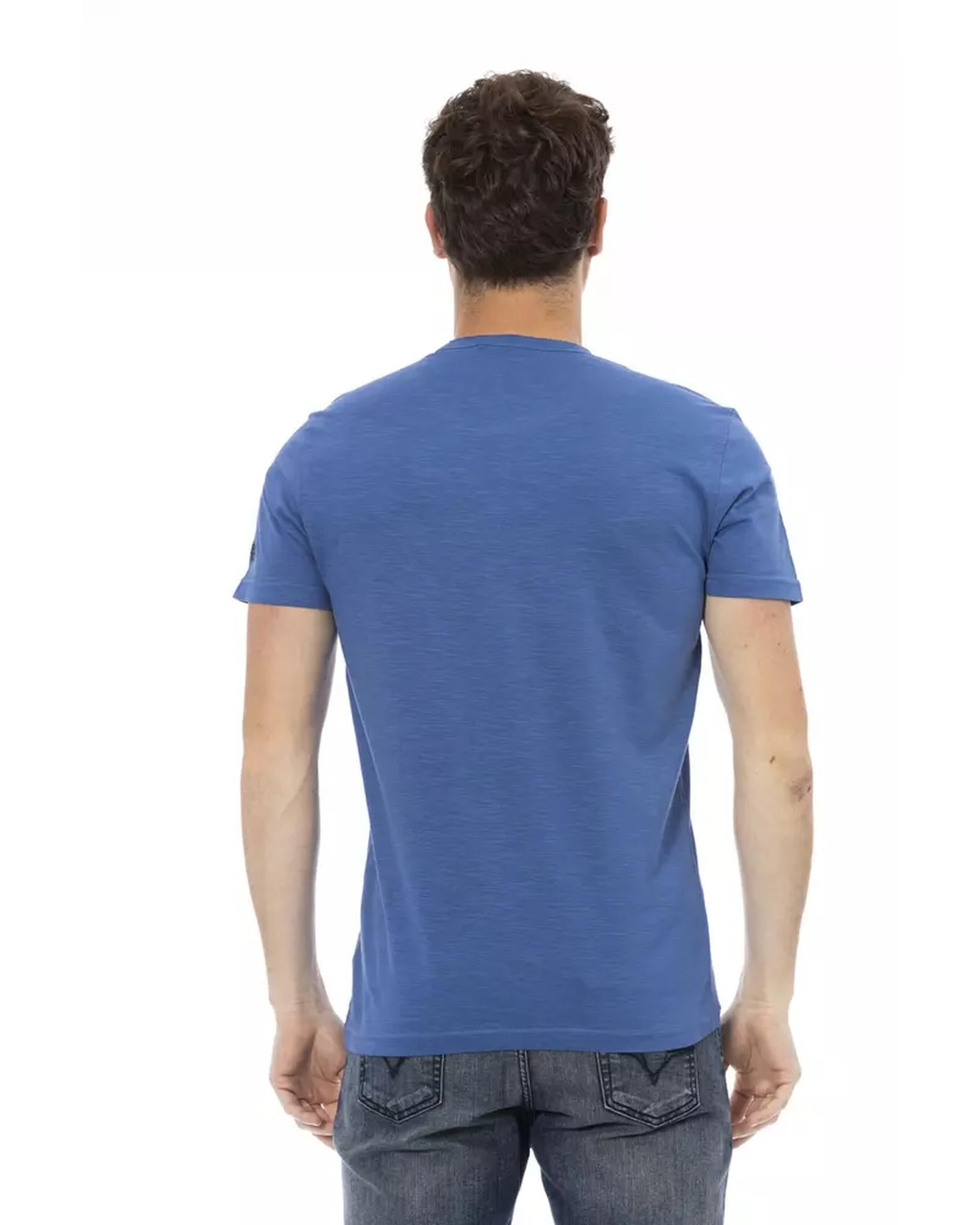 Short Sleeve T-shirt with Round Neck L Men-2