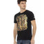 Short Sleeve T-shirt with Round Neck and Front Print L Men-1