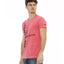 Short Sleeve T-shirt with Round Neck and Front Print L Men-1