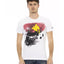 Printed Short Sleeve T-shirt with Round Neck L Men-0