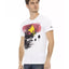 Printed Short Sleeve T-shirt with Round Neck L Men-1