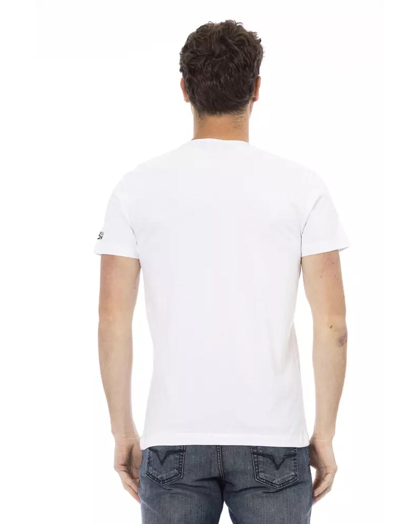 Printed Short Sleeve T-shirt with Round Neck L Men-2