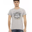 Short Sleeve T-shirt with Round Neck - Front Print L Men-0