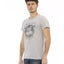 Short Sleeve T-shirt with Round Neck - Front Print L Men-1