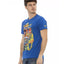 Short Sleeve T-shirt with Round Neck and Front Print L Men-1