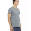 Short Sleeve T-shirt with Round Neck and Chest Pocket Print L Men-1