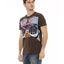 Short Sleeve T-shirt with Round Neck - Front Print L Men-1