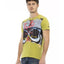 Short Sleeve T-shirt with Round Neck and Front Print L Men-1