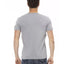 Short Sleeve T-shirt with Round Neck and Front Print L Men-2