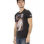 Short Sleeve T-shirt with Round Neck and Front Print L Men-1