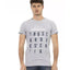 Short Sleeve Round Neck T-shirt with Front Print XL Men-0