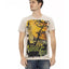 Short Sleeve T-shirt with Round Neck - Front Print L Men-0