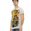 Short Sleeve T-shirt with Round Neck - Front Print L Men-1