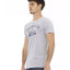 Short Sleeve T-shirt with Round Neck - Front Print L Men-1