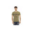 Short Sleeve T-shirt with Round Neck and Front Print L Men-0