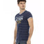 Printed Short Sleeve T-shirt with Round Neck L Men-1