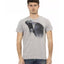 Short Sleeve T-shirt with Round Neck - Front Print L Men-0