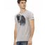 Short Sleeve T-shirt with Round Neck - Front Print L Men-1