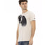 Short Sleeve T-shirt with Round Neck - Front Print L Men-1