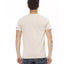 Short Sleeve T-shirt with Round Neck - Front Print L Men-2