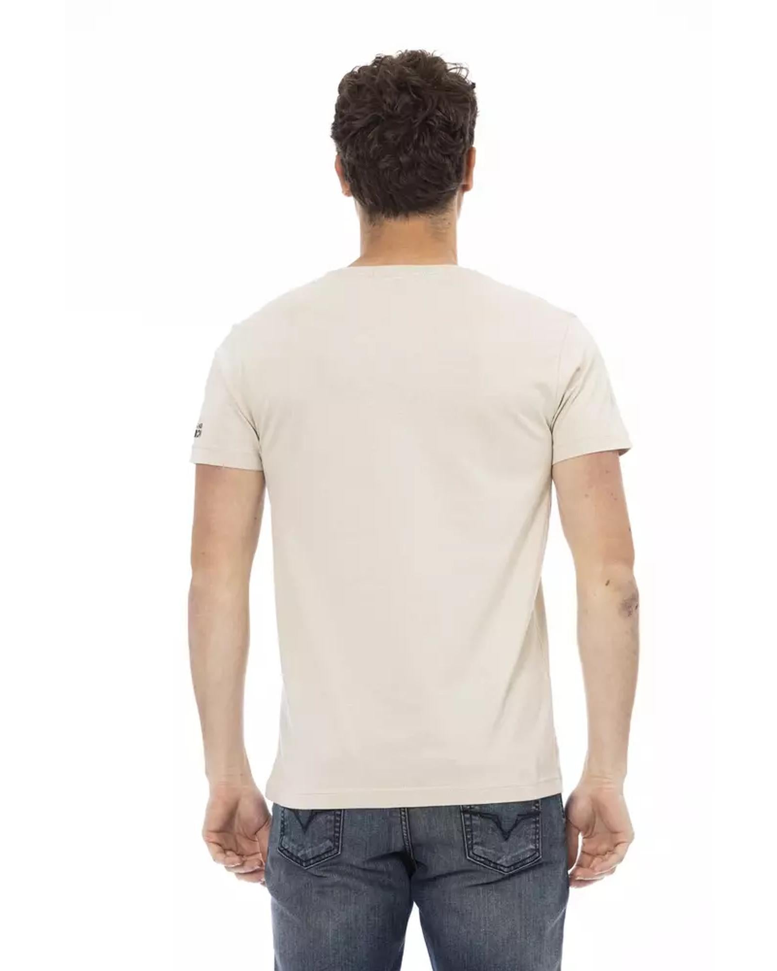 Short Sleeve T-shirt with Round Neck - Front Print L Men-2