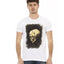 Short Sleeve Round Neck T-shirt with Front Print XL Men-0