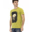 Short Sleeve Round Neck T-shirt with Front Print L Men-1