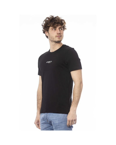 Ungaro Sport Men's Sleek Black Cotton Crew Neck T-Shirt - XL-1