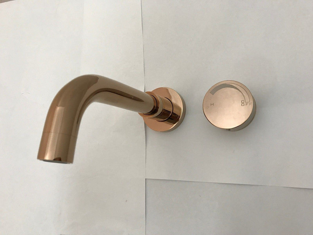 2020 shower Bath Burnished rose gold Gold Progressive Brass wall mixer tap faucet-7