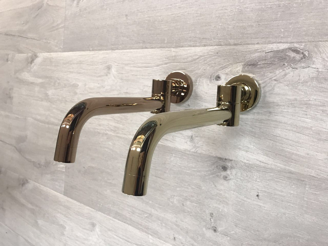 2020 shower Bath Burnished rose gold Gold Progressive Brass wall mixer tap faucet-9