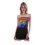 Womens SEQUIN BANDEAU CROP TOP Sparkling Sparkly Costume Tube - Rainbow-1