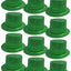 12x GLITTER TOP HAT Fancy Party Plastic Costume Tall Cap Fun Dress Up BULK - Green-0