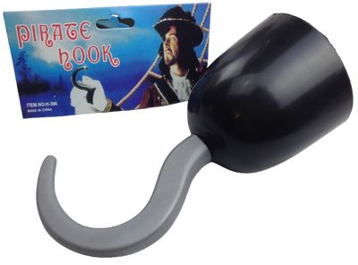 PIRATE HOOK Captain Hand Halloween Fancy Dress Up Costume Swashbuckler-0