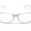 Wayfarer Sunglasses Glasses Party Wedding Fun Costume Dress Up - White/Clear-1