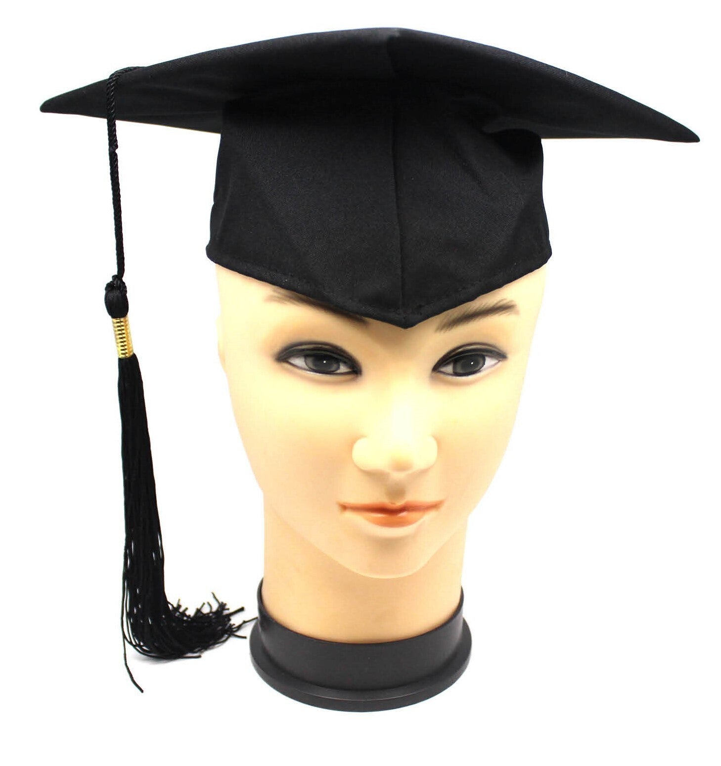 Deluxe GRADUATION HAT Mortar Board Graduate Bachelor Academic Cap School - Black-0