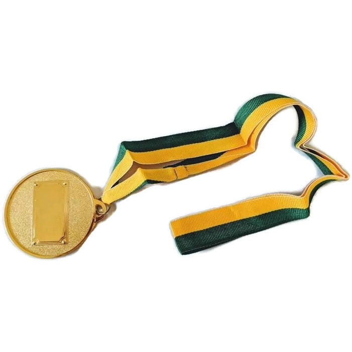 METAL WINNER GOLD MEDAL 1st Party Favours Sports Day 40cm Ribbon - Green/Gold-5