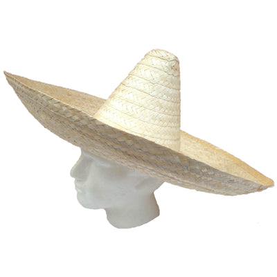 Mexican SOMBRERO Beige Fancy Dress Straw Party Costume Hat Cap Spanish-0