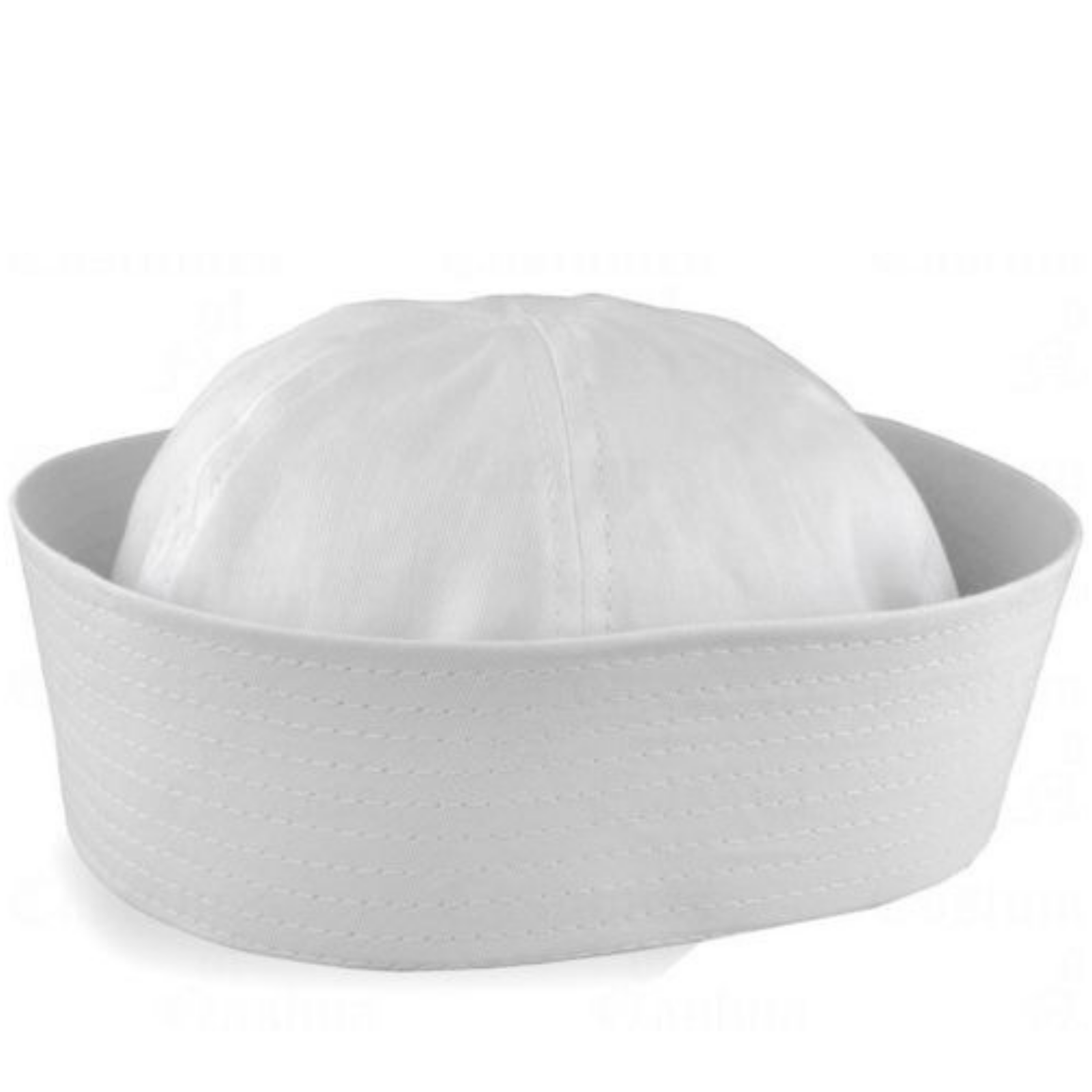 Adult White Sailor Hat Marine Unisex Gob Captain Navy Hen's Night Doughboy Cap-0