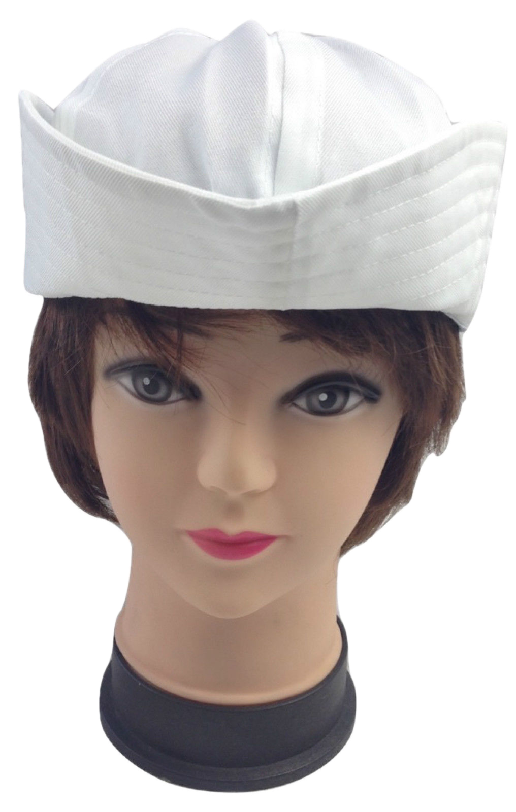 Adult White Sailor Hat Marine Unisex Gob Captain Navy Hen's Night Doughboy Cap-4