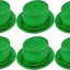 6x Glitter Top Hat Fancy Party Plastic Costume Tall Cap Fun Bulk - Green-0