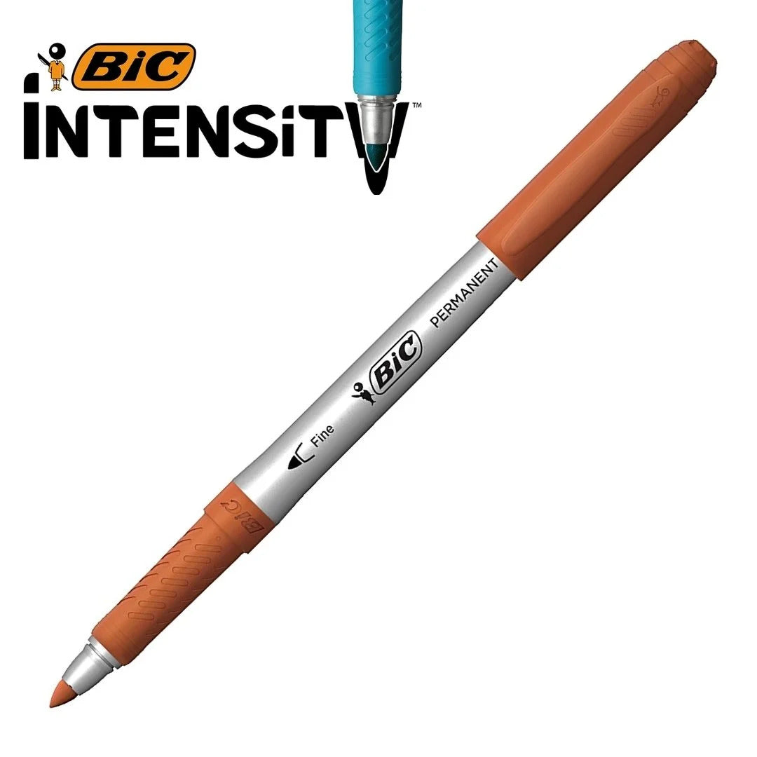 BiC Intensity Permanent Markers - 1 Pack of 12 - Assorted Colours-4