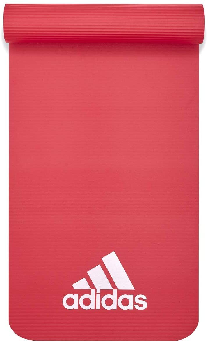 Adidas Fitness Mat 7mm Exercise Training Floor Gym Yoga Judo Pilates  - Red-4