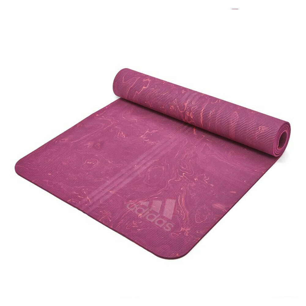 Adidas Premium 5mm Camo Sports Home/Gym Fitness Exercise Yoga Mat Power Berry-0