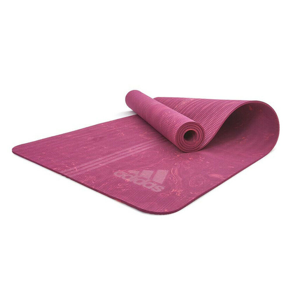 Adidas Premium 5mm Camo Sports Home/Gym Fitness Exercise Yoga Mat Power Berry-4