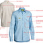 BISLEY Insect Protection Fishing Shirt Long Sleeve Casual Business Work Cotton - VRS6140_BBLB (Blue) - S-4